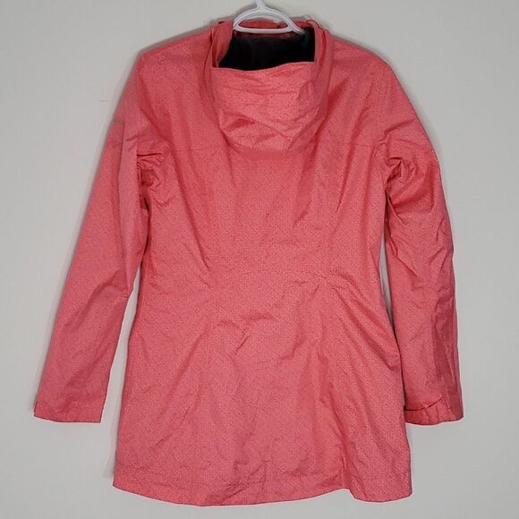 Columbia medium hooded pink water and wind resistant jacket - Picture 5 of 7